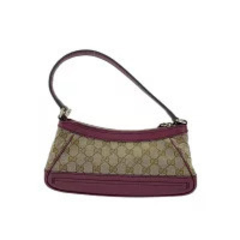 Gucci Handbag GG Beige Cream Canvas Mayfair Tan Cream